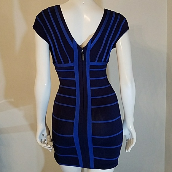 Bebe blue bandage dress - Picture 7 of 8